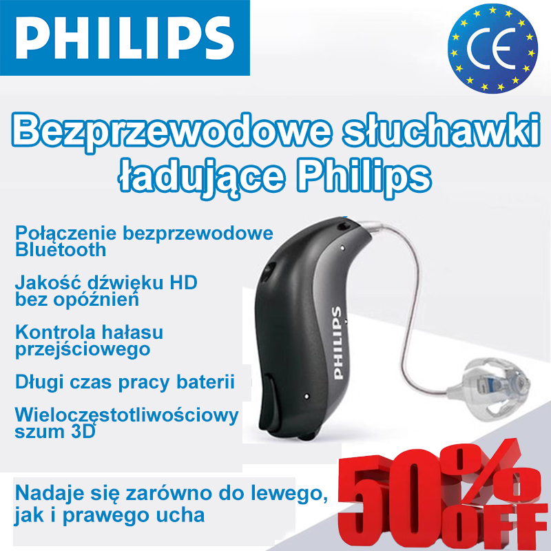 [Philips] Inteligentny aparat słuchowy XTM P8 Bluetooth, podwójna redukcja szumów, 48 kanałów, odpowiedni dla pacjentów z lekkim i umiarkowanym ubytkiem słuchu (monofoniczny aparat słuchowy)