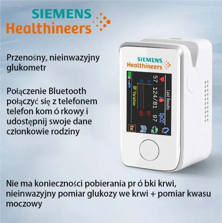 [Nieinwazyjny wielofunkcyjny glukometr] Kompleksowe badanie, pomiar poziomu cukru we krwi, pomiar ciśnienia krwi, badanie kwasu moczowego, badanie układu krążenia, badanie krążeniowo-oddechowe, badanie nerek, badanie prostaty, badanie tętna, badanie temperatury, badanie obrazowe tętna